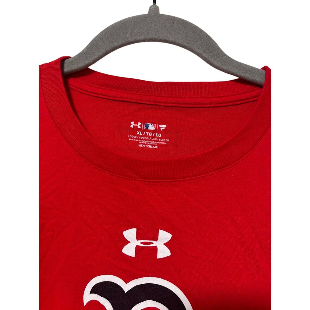 Under Armour Boston Red Sox MLB HeatGear Red Graphic T-Shirt Men’s XL Fanatics - Picture 5 of 8